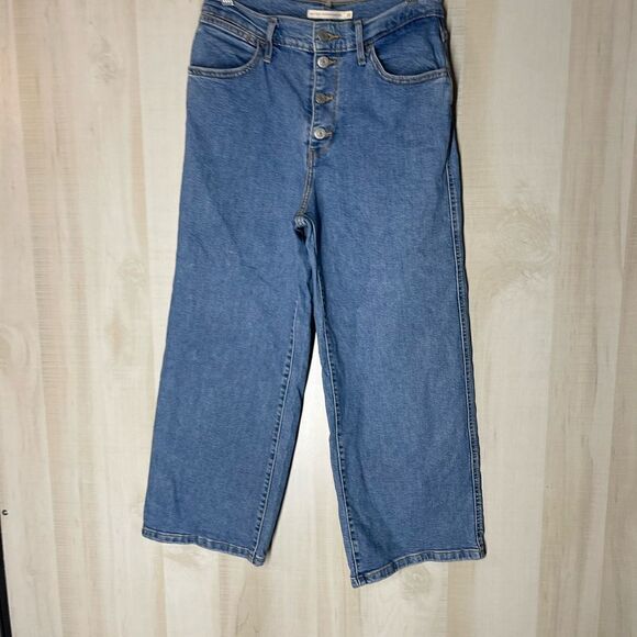 Levi’s Mile High Wide Leg denim jeans, size 28 - Picture 7 of 15